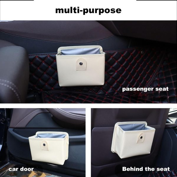 Foldable Trash Can & Storage Bag - Large Capacity, Water-Resistant & Leakproof | Portable Garbage Can for Car Interior, Camping, Travel (Includes 45 Trash Bags) - Image 2