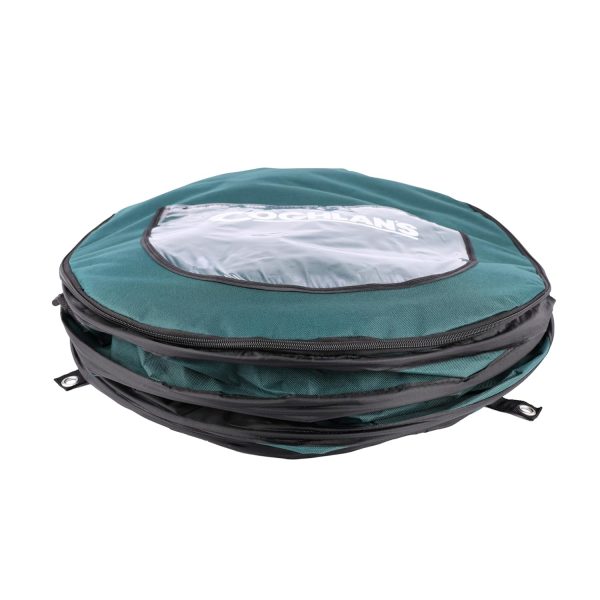 Deluxe Pop-Up Trash Can, Spring-loaded Collapsible Garbage Can for Camping, 24 x 19 inches, Heavy-Duty 600D Polyester, 29.5 Gallon, Green - Image 2